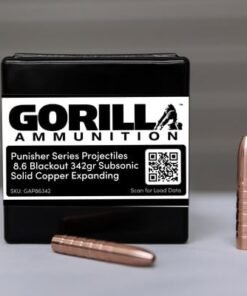8.6 Blackout 342gr Solid Copper Subsonic Expanding Projectiles (Qty of 50) **NOT LOADED - PROJECTILES ONLY**