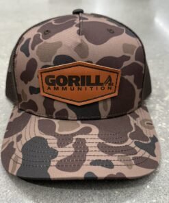 Leather Patch Trucker Hat - Bark Duck Camo
