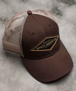 Woven Label Vintage Trucker Hat with Diamond Patch