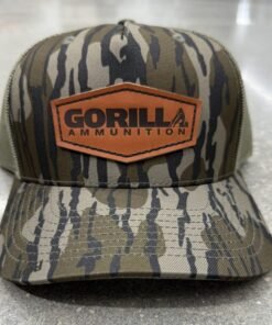 Leather Patch Trucker Hat - Mossy Oak Bottomland Camo