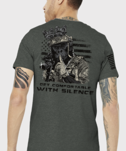 Get Comfortable with Silence Nine Line T - Shirt